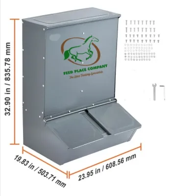 Original HORSEFEED BOX FUTTERDEPOT STEEL DUPLO