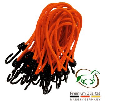 Original HORSEFEED BOX - Spannschlaufe 130mm Neonorange Spiralhaken