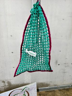 Original HORSEFEED BOX Heusack MAXI - Farbige Umrandung