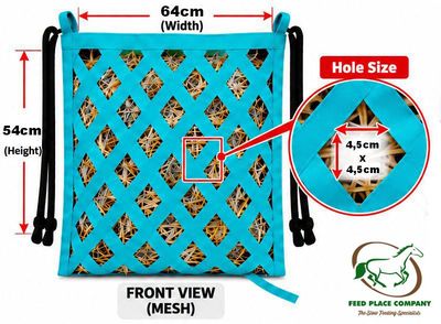 HORSEFEED BOX Gurtband Heutasche Diamond Mesh Hay Bag
