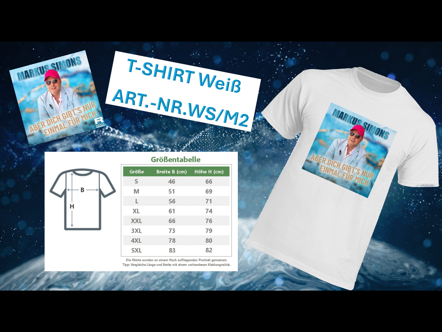 Markus Simons Fan-T-Shirt Weiß