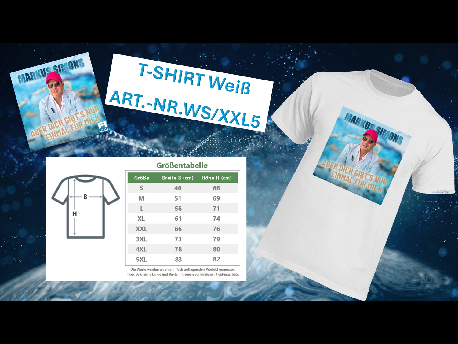 Markus Simoms Fan-T-Shirt Weiß