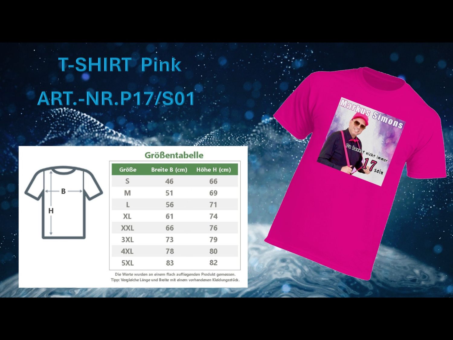 Du kannst nicht immer 17 sein             Fan-Shirt von Markus Simons                 Farbe : Pink                Größe: S    Rundhals - Ausschnitt