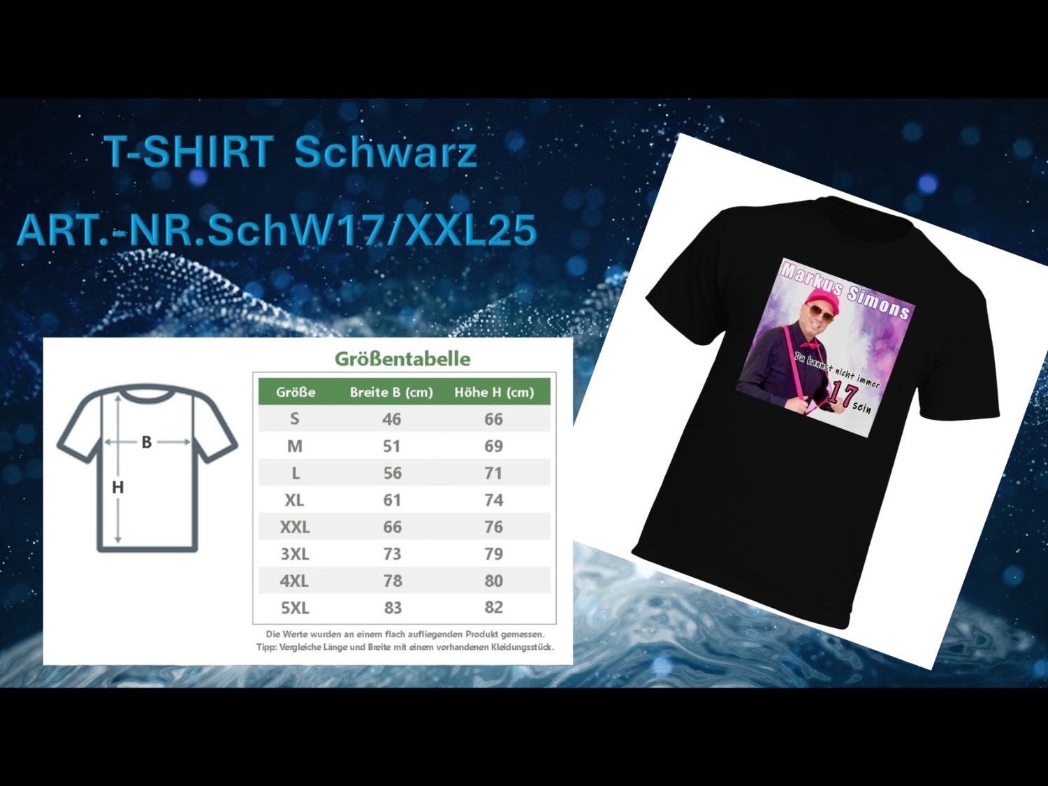 Du kannst nicht immer 17 sein             Fan-Shirt von Markus Simons                 Farbe : Schwarz                Größe: XXL     Rundhals - Ausschnitt