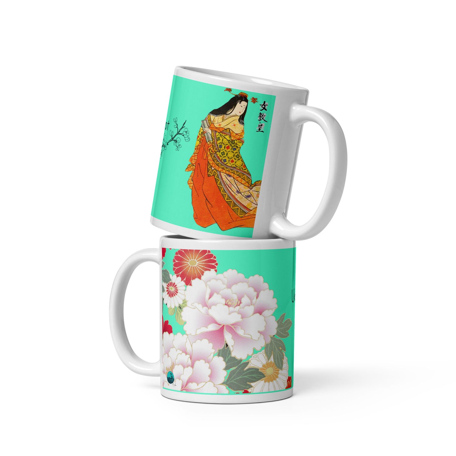 Mug Ukyoé Tarot - Version fleurs