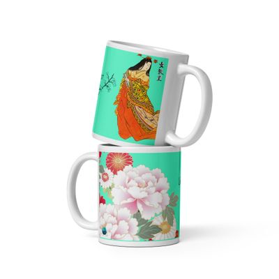 Mug Ukyoé Tarot - Version fleurs