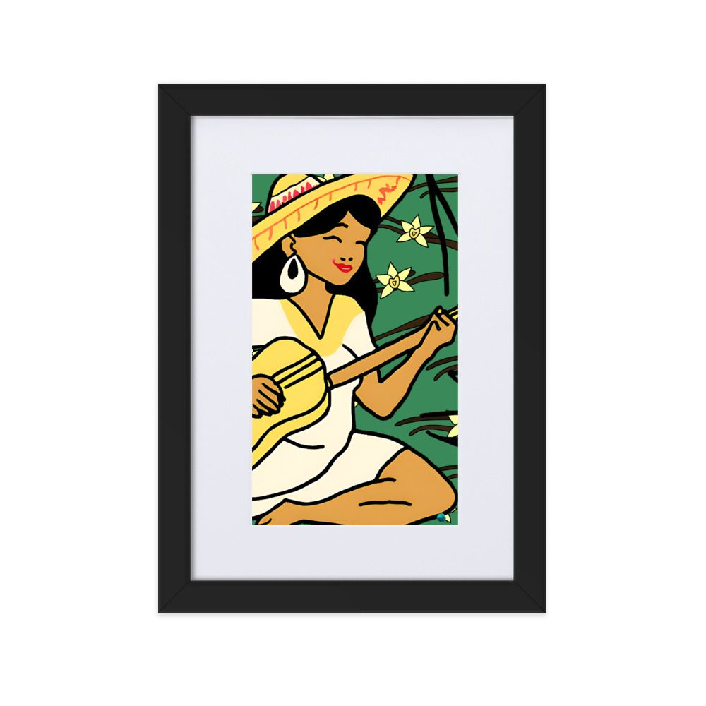 Affiche &quot;la mexicaine&quot; encadrée