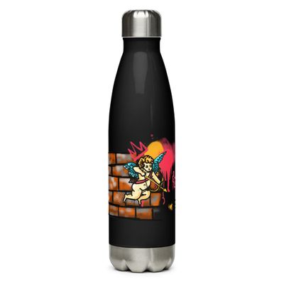 Bouteille acier inoxydable &quot;Love&quot; version noire