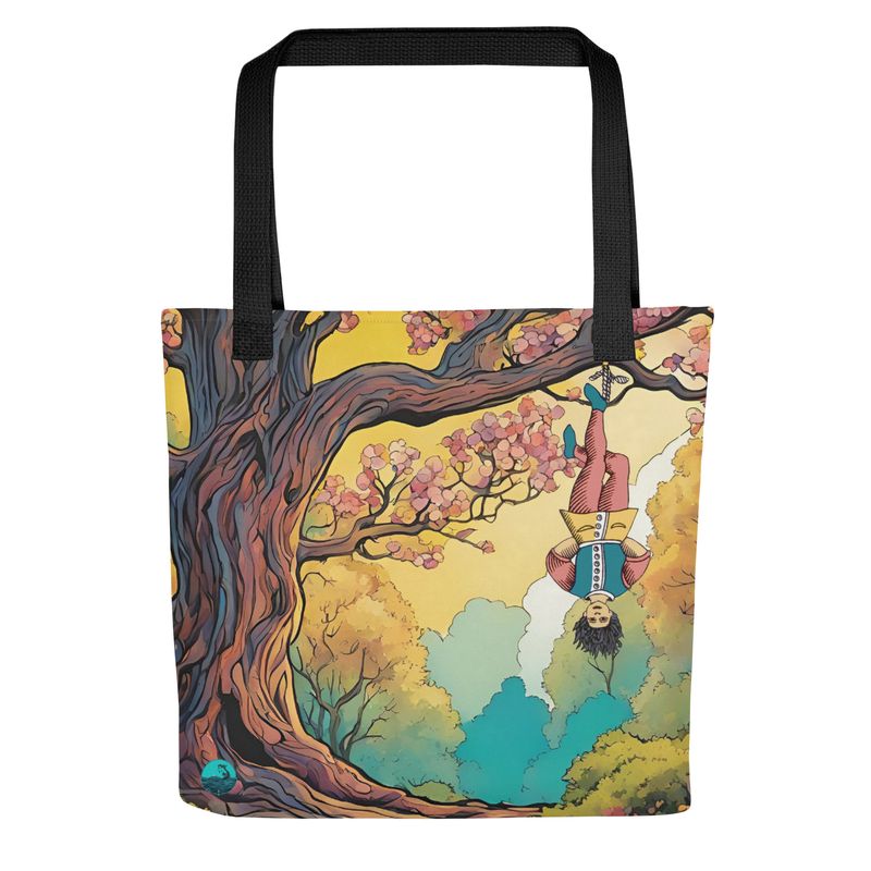 Tote bag &quot;Pendu dans les bois&quot;