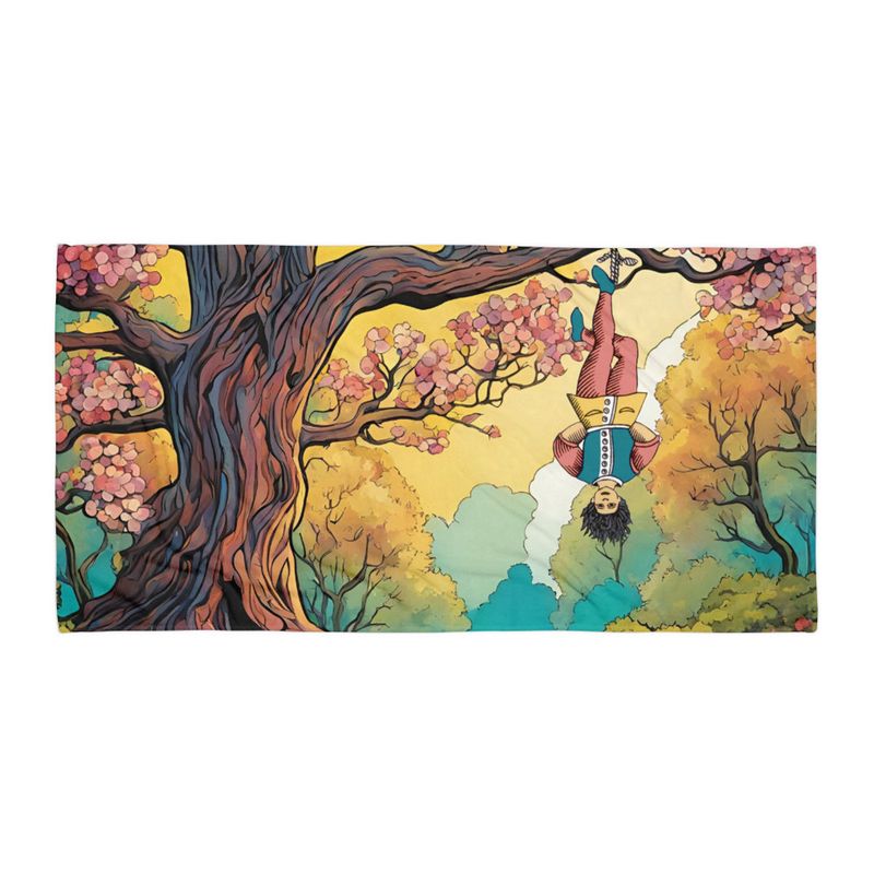 Serviette &quot;Pendu dans les bois&quot;