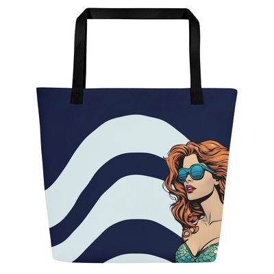 Tote Bag large &quot;La Rousse en été&quot;