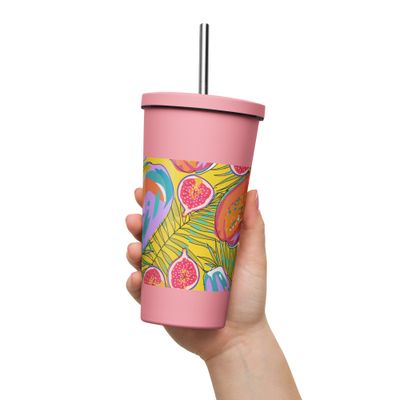 Gobelet isotherme avec paille &quot;Balapaya&quot;