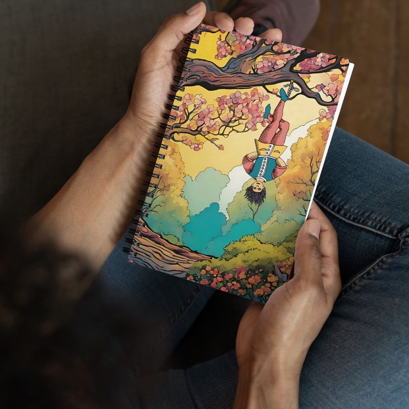 Carnet à spirales "Pendu dans les bois"