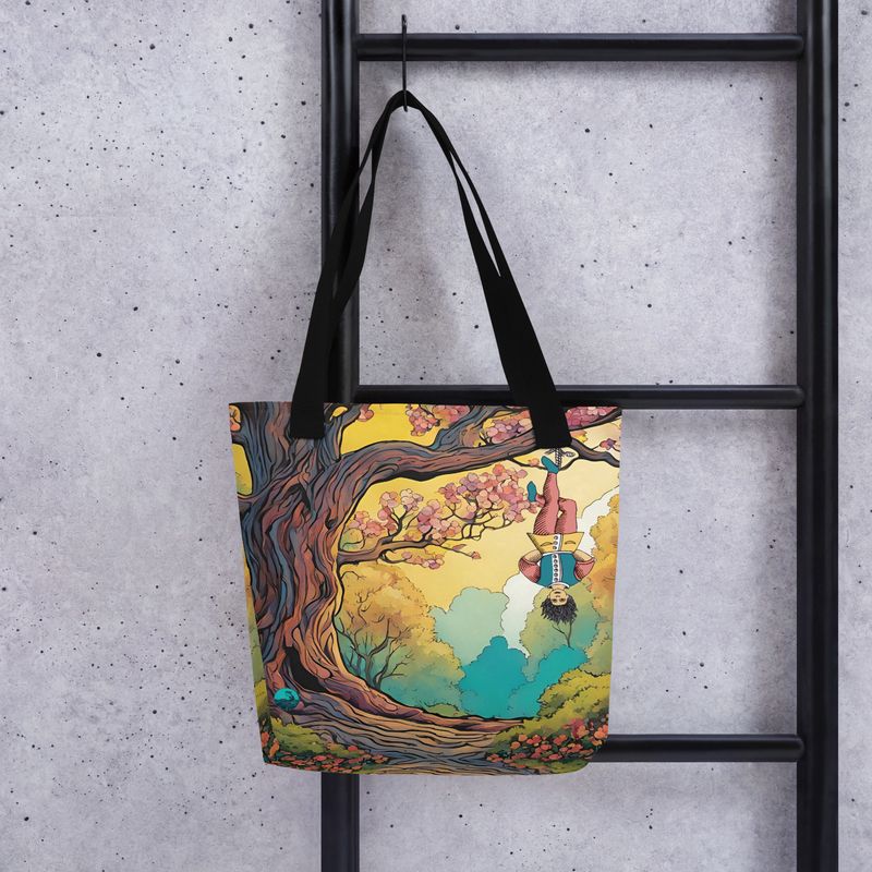 Tote bag "Pendu dans les bois"