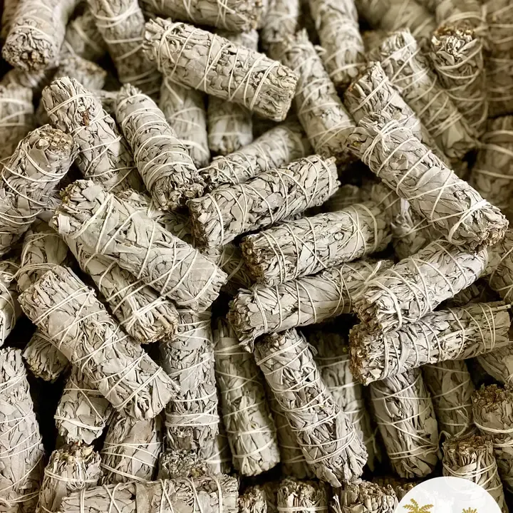 Bâtonnets de sauge blanche de Californie de 10 cm - Bâtonnets de sauge blanche de Californie de 10 cm -