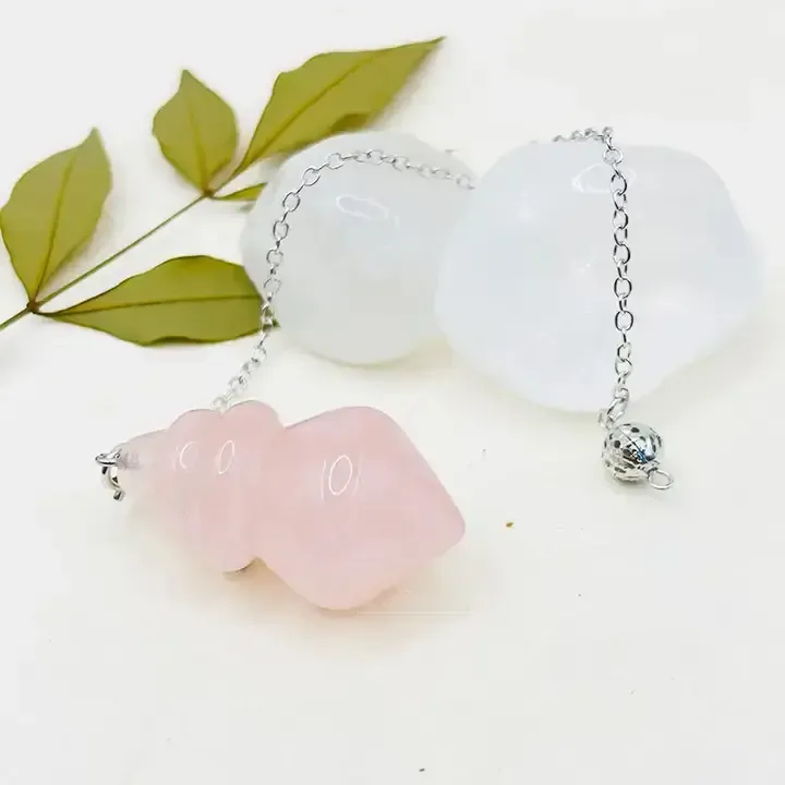 Pendule Rond Double Tour en Quartz Rose