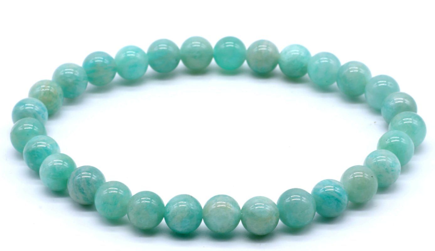 Bracelet Amazonite AA – Perles 6 mm