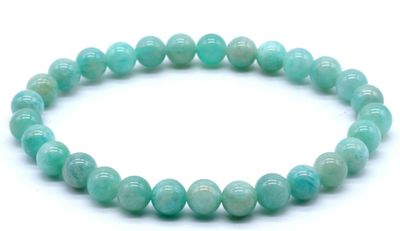 Bracelet Amazonite AA – Perles 6 mm