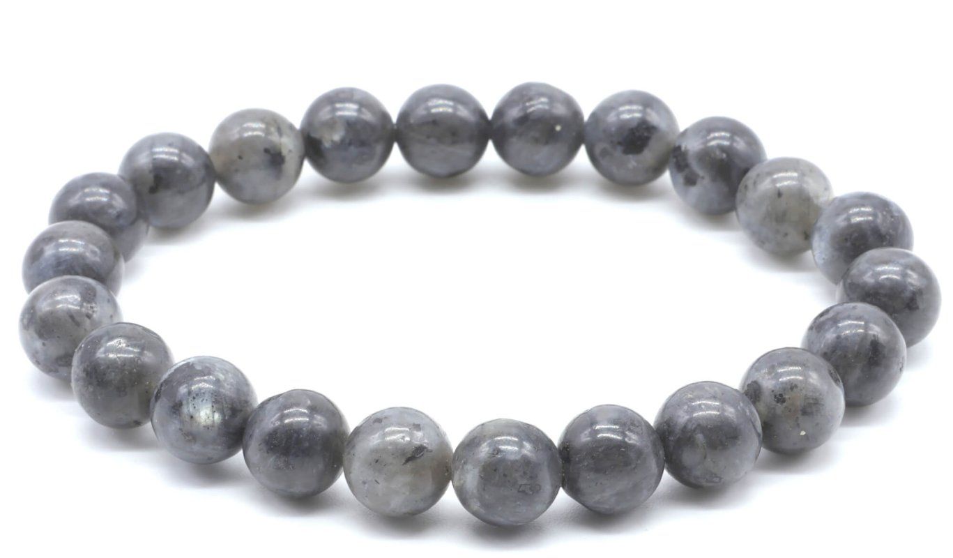 Bracelet Larvikite – Perles 8 mm