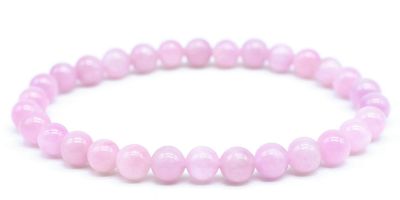 Bracelet Kunzite – Perles 6 mm