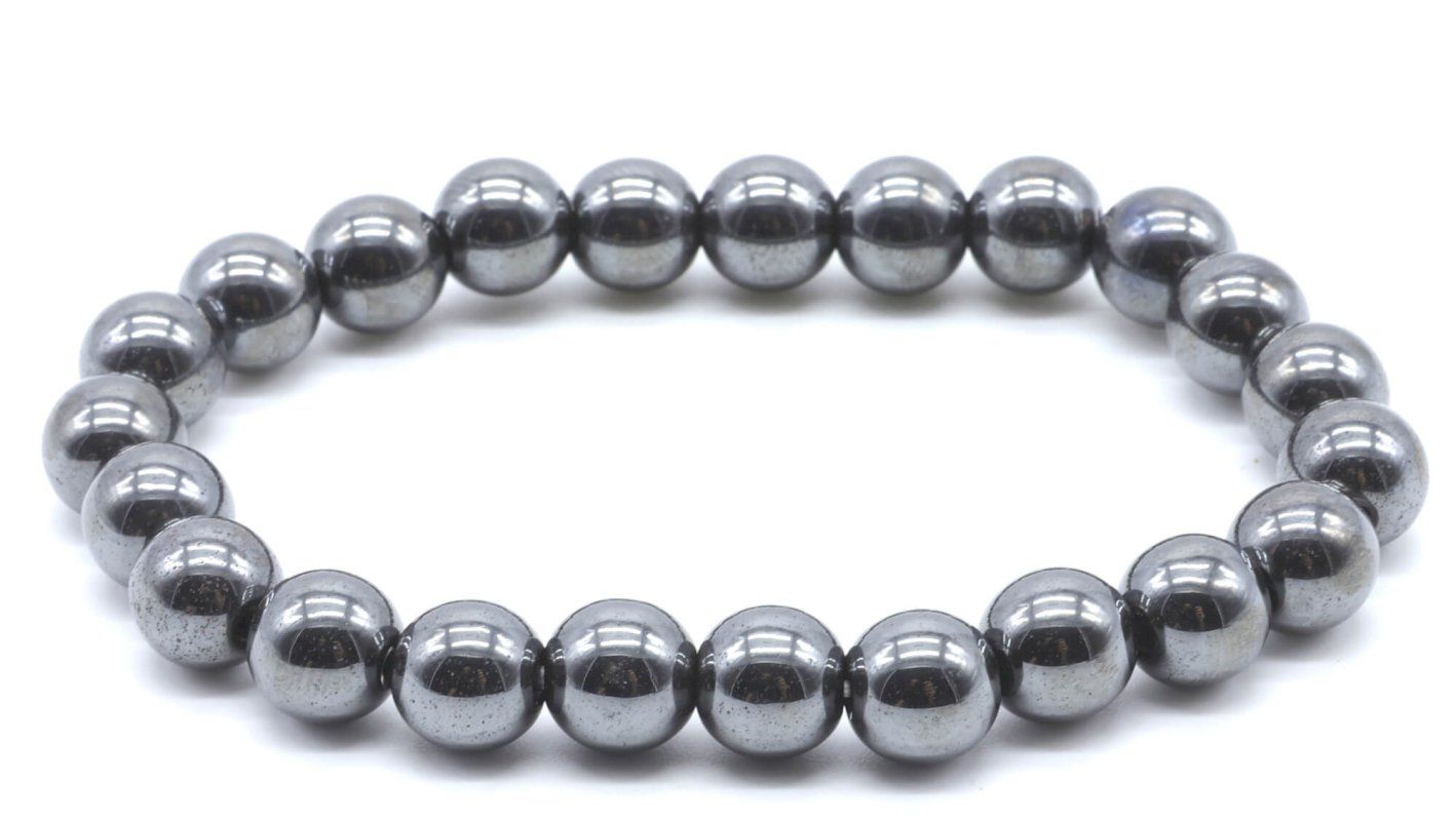 Bracelet Hématite – Perles 8 mm