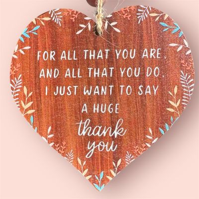 Thank You Wooden Plaque