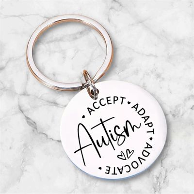 Autism Acceptance Keyring