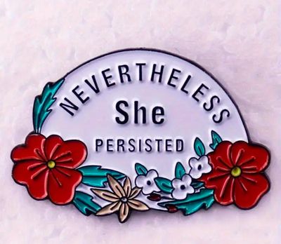 Never The Less Pin Badge