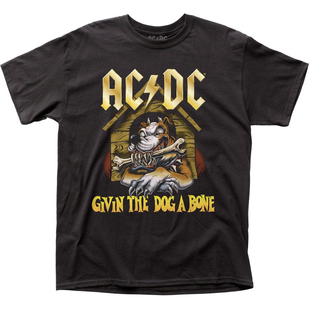 AC/DC Givin The Dog A Bone Mens T Shirt Black Retro Pop Classics