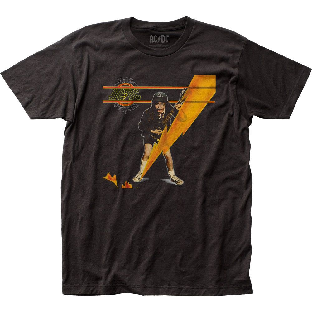 AC/DC High Voltage Mens T Shirt Black Retro Pop Classics