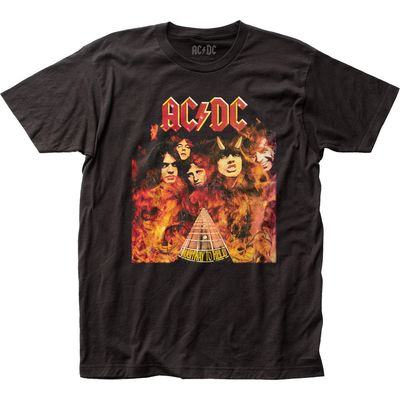 AC/DC Highway To Hell Mens T Shirt Black Retro Pop Classics
