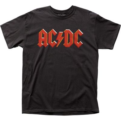 AC/DC Logo Mens T Shirt Black Retro Pop Classics