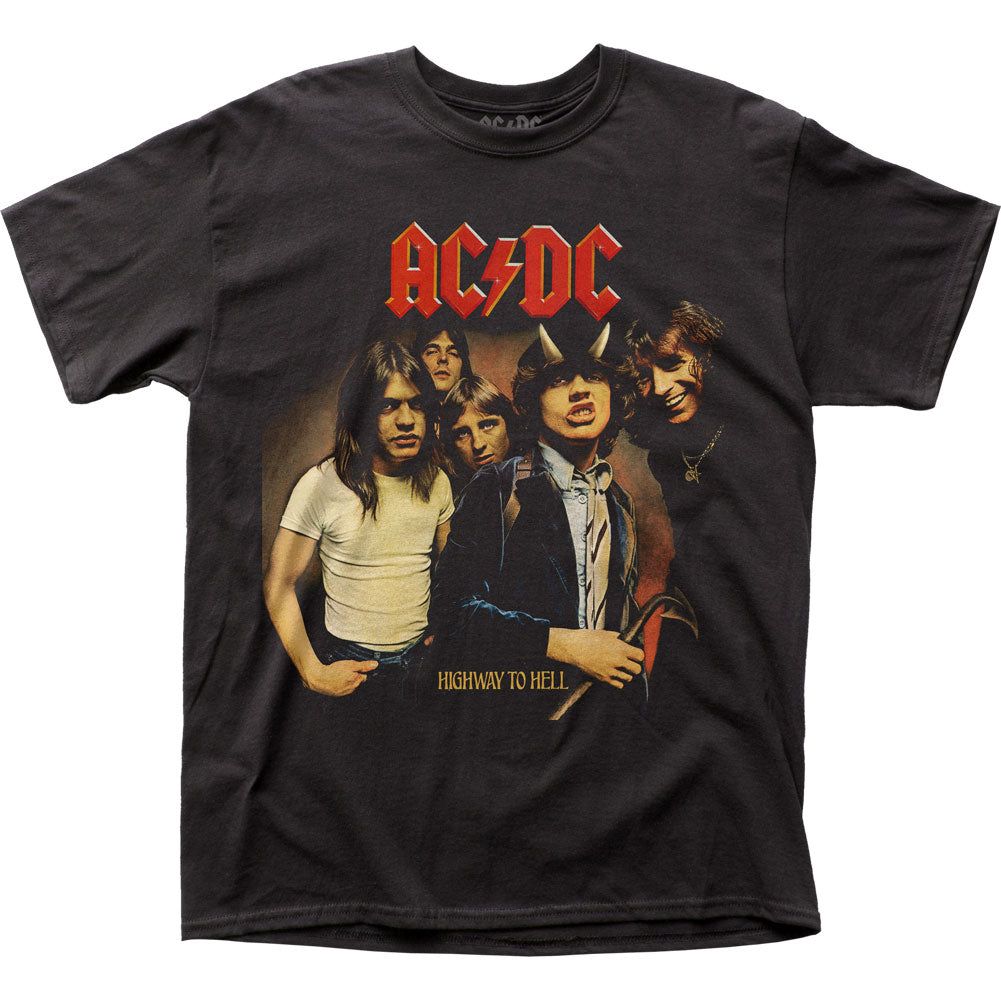 AC/DC LP Cover Mens T Shirt Black Retro Pop Classics