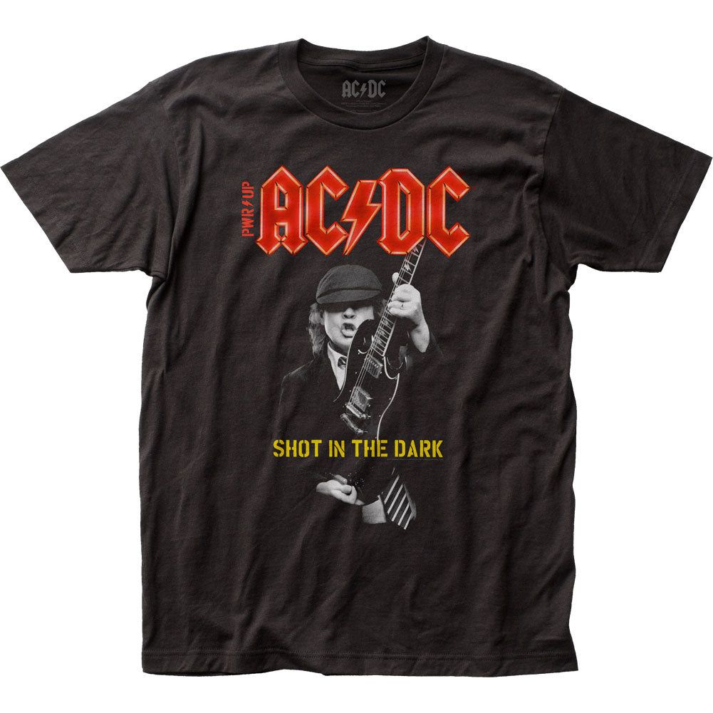AC/DC Shot In The Dark Mens T Shirt Black Retro Pop Classics