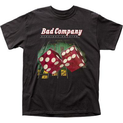 Bad Company Straight Shooter Mens T Shirt Black Retro Pop Classics