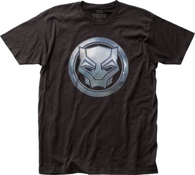 Black Panther Icon Mens T Shirt Black Retro Pop Classics