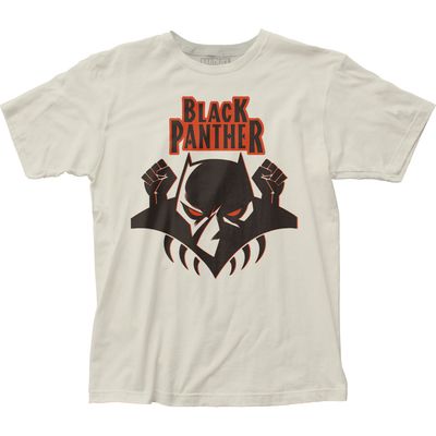 Black Panther Logo Mens T Shirt Vintage White Retro Pop Classics
