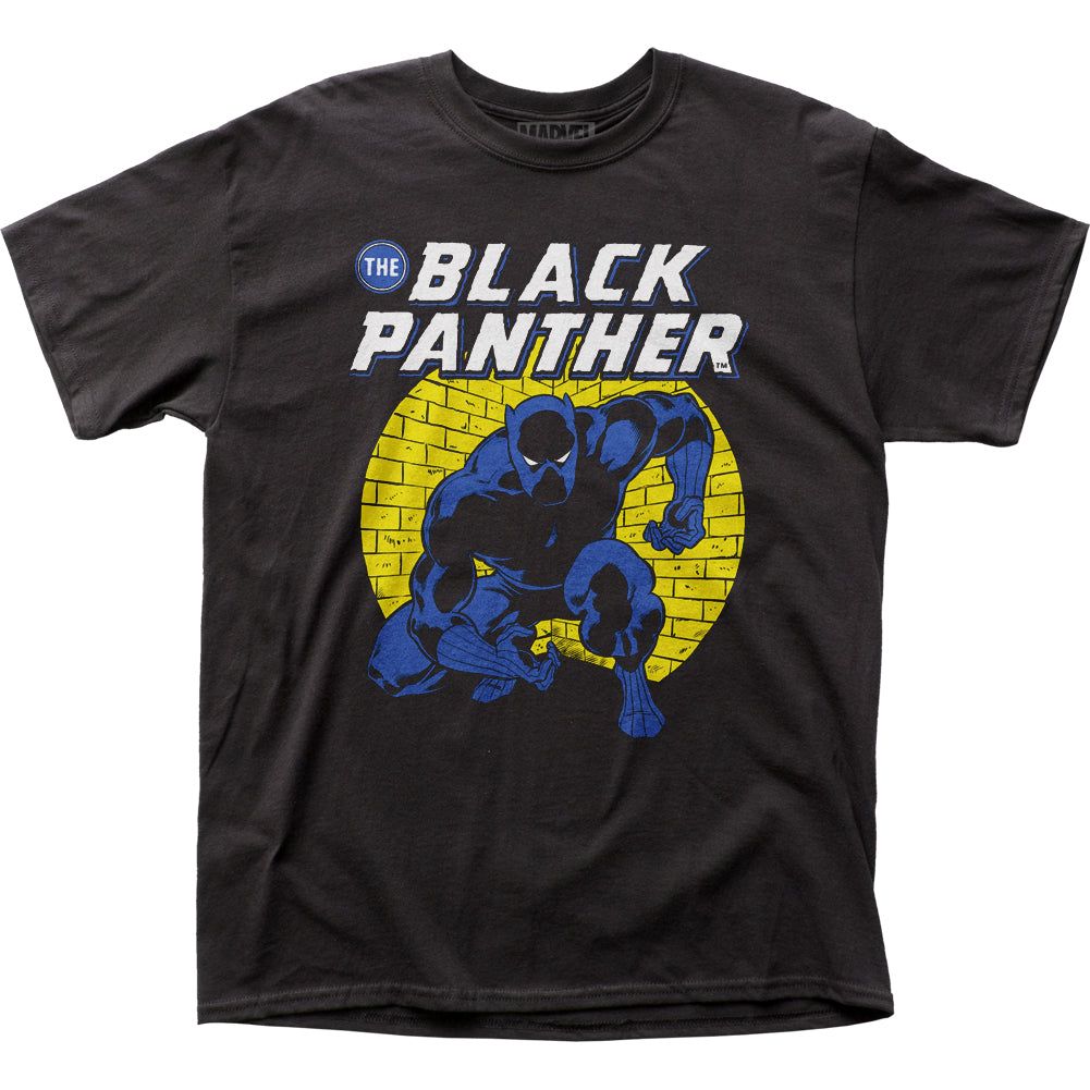 Black Panther Spotlight Mens T Shirt Black Retro Pop Classics