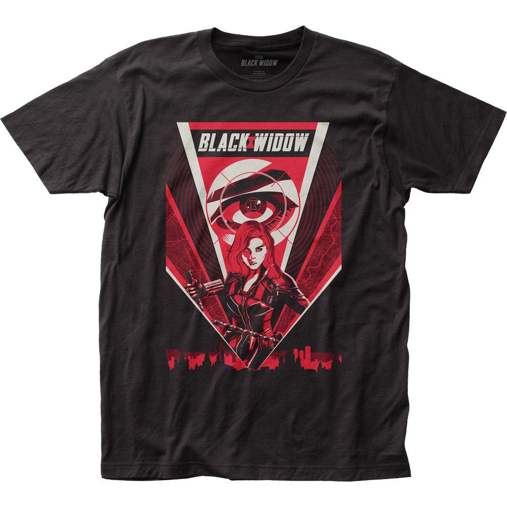 Black Widow 4 Color Poster Mens T Shirt Black Retro Pop Classics