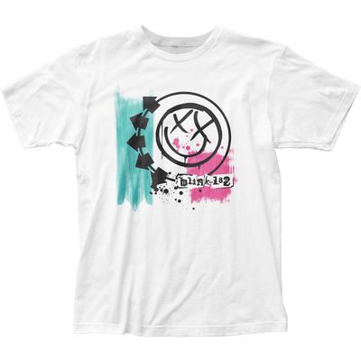Blink-182 Self-Titled Album Mens T Shirt White Retro Pop Classics