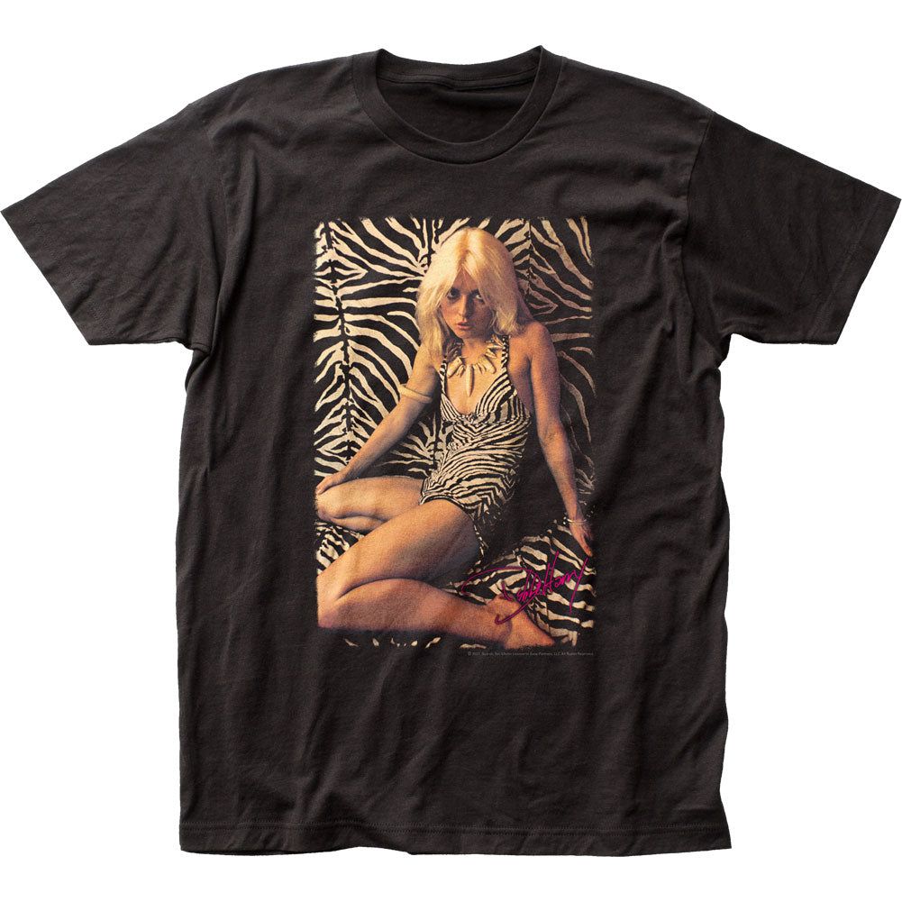 Blondie Debbie Harry Zebra Mens T Shirt Black Retro Pop Classics