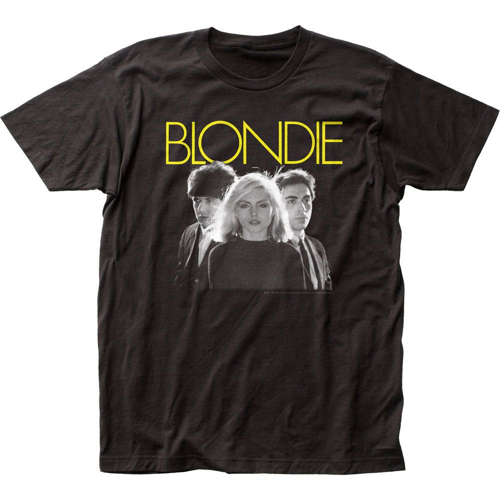 Blondie Early Photo Mens T Shirt Black Retro Pop Classics