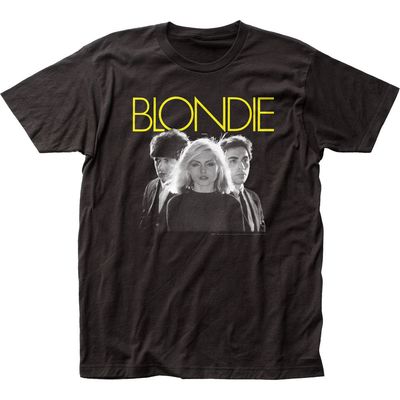 Blondie Early Photo Mens T Shirt Black Retro Pop Classics