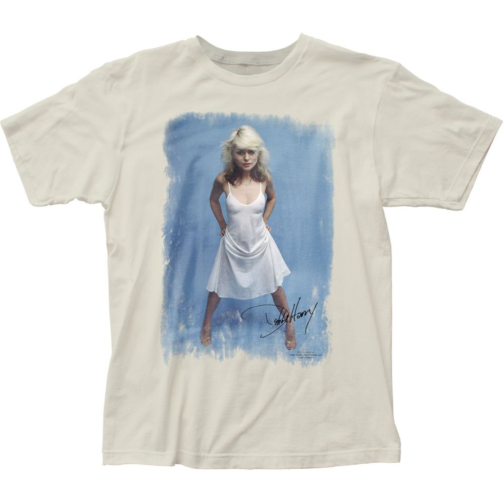 Blondie White Dress Mens T Shirt Vintage White Retro Pop Classics