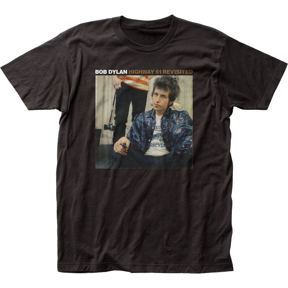 Bob Dylan Highway 61 Revisited Mens T Shirt Black Retro Pop Classics