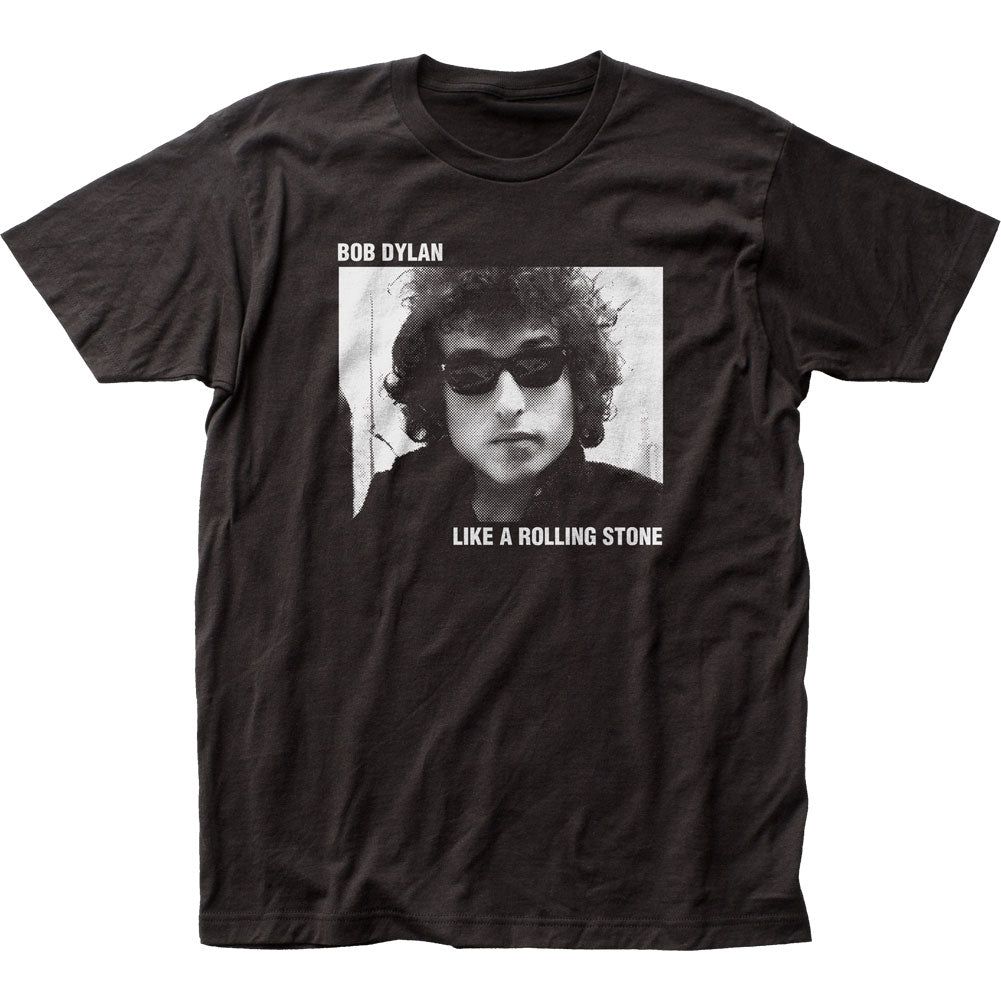Bob Dylan Rolling Stone Mens T Shirt Black Retro Pop Classics