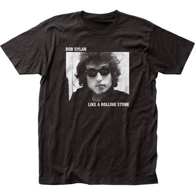 Bob Dylan Rolling Stone Mens T Shirt Black Retro Pop Classics