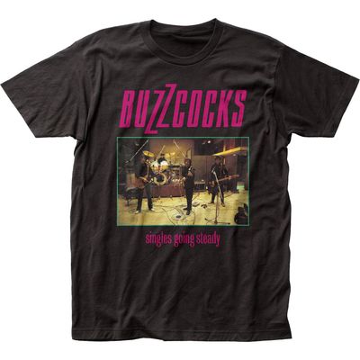 Buzzcocks Singles Going Steady Mens T Shirt Black Retro Pop Classics