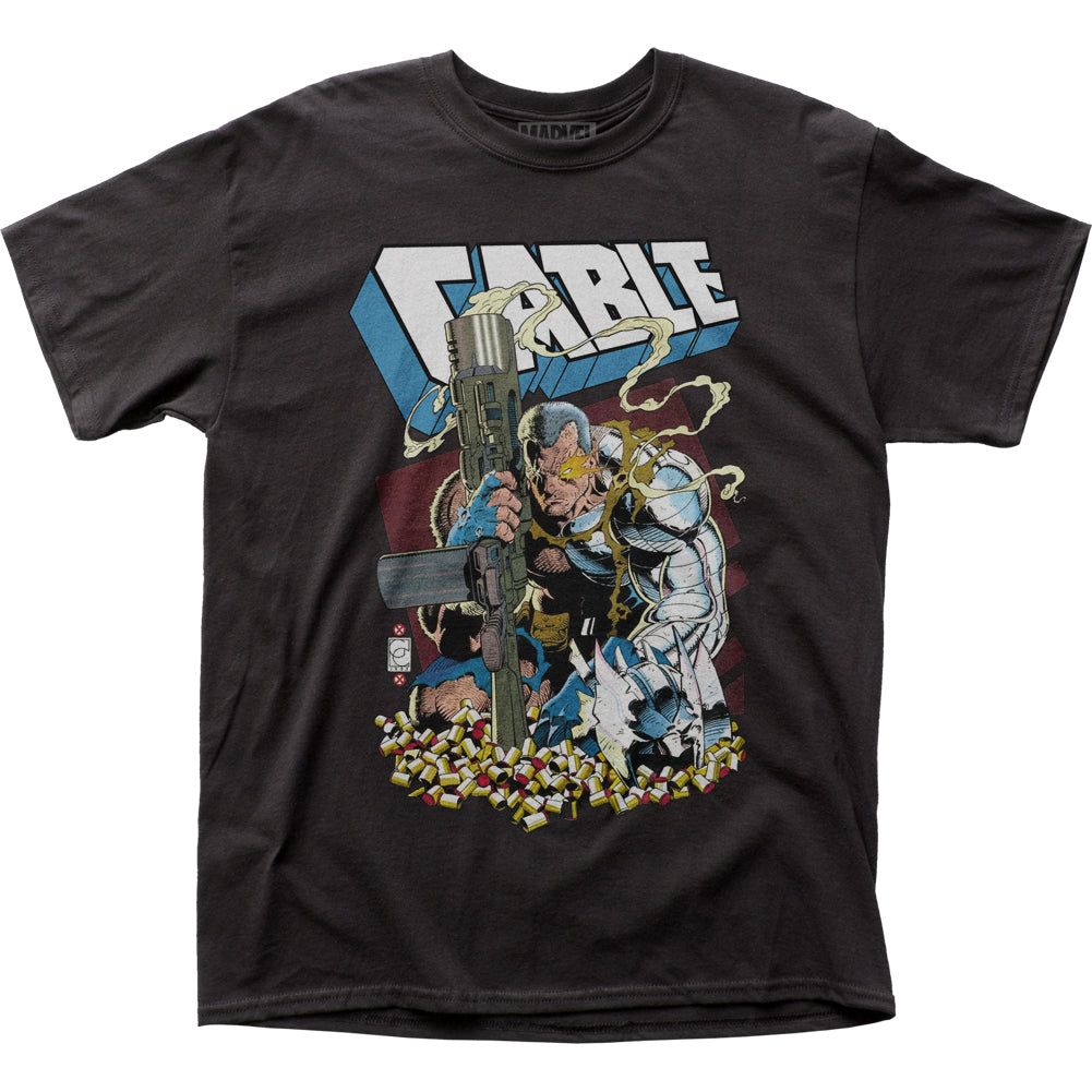Cable Shell Casings Mens T Shirt Black Retro Pop Classics