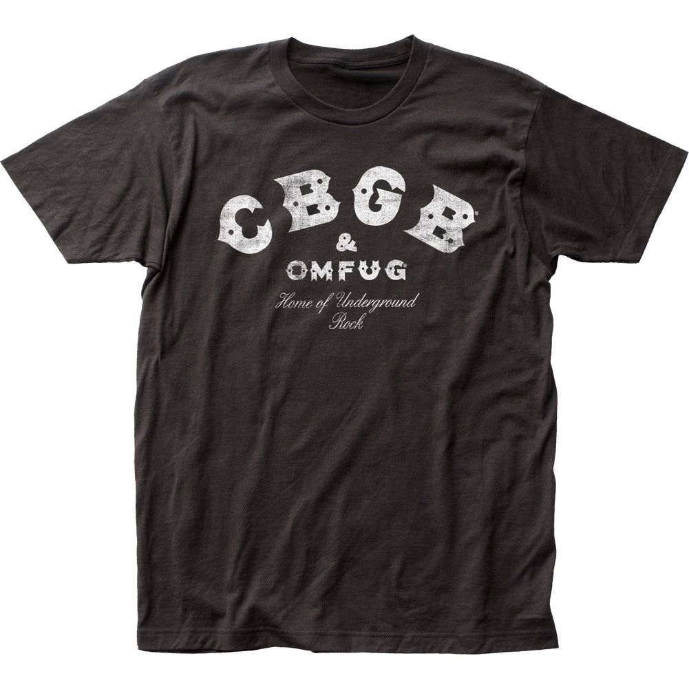 CBGB Distressed Mens T Shirt Black Retro Pop Classics